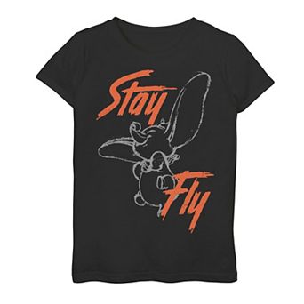 Disney's Dumbo Girls 7-16 Stay Fly Line Art Tee