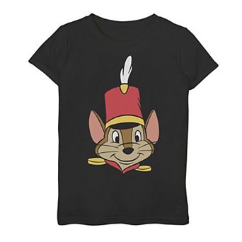 Disney's Dumbo Timothy Q. Mouse Big Face Girls 7-16 Tee