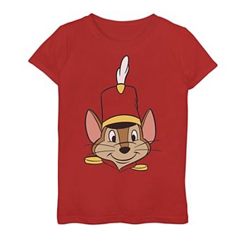 Disney's Dumbo Timothy Q. Mouse Big Face Girls 7-16 Tee