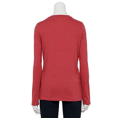 Women's Sonoma Goods For Life® Long Sleeve Holiday Graphic Tee