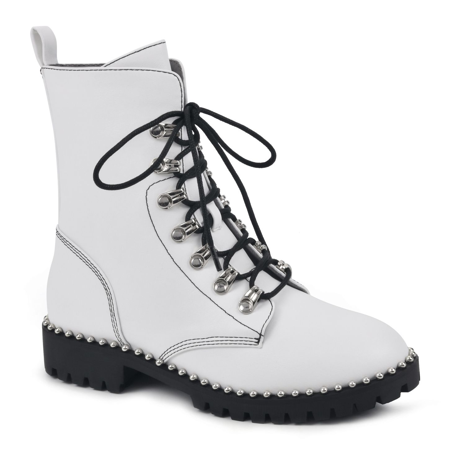 white combat boots kohls