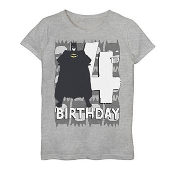 Girls 7-16 Batman 4th Birthday Tee