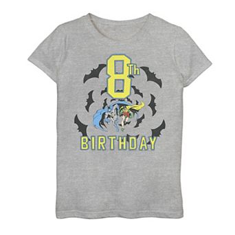 Girls 7-16 Batman 8th Birthday Tee