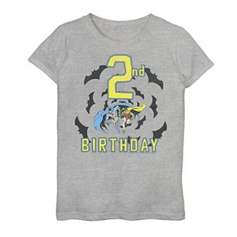 Girls 7-16 DC Comics Batman and Robin 2nd Birthday Tee