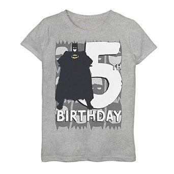 Girls 7-16 Batman 6th Birthday Tee