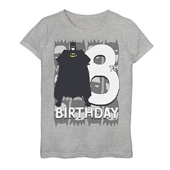 Girls 7-16 Batman 8th Birthday Tee
