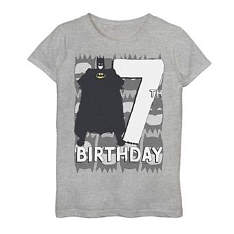 Girls 7-16 Batman 7th Birthday Tee