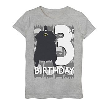 Girls 7-16 Batman 3rd Birthday Tee