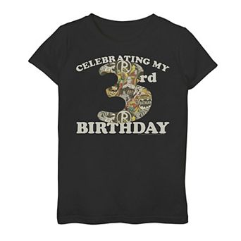 Girls 7-16 Celebrating 3rd Birthday DC Mashup Tee