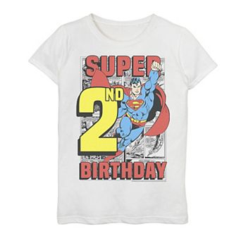Girls 4-16 Superman 2nd Birthday Tee