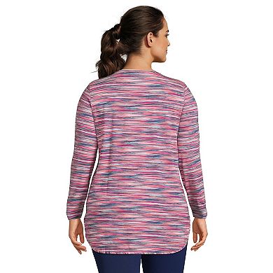 Plus Size Lands' End Moisture-Wicking UPF 50 Tunic Tee
