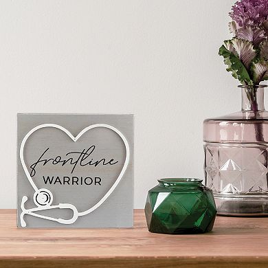 Belle Maison Frontline Warrior Box Sign Table Decor