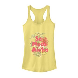 Juniors' "So Much Aloha" Floral Tank