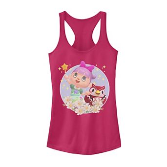 Juniors' Animal Crossing New Horizons Villager & Celeste Portrait Tank Top