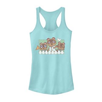 Juniors' Animal Crossing New Horizons Nook Family Portrait Tank Top
