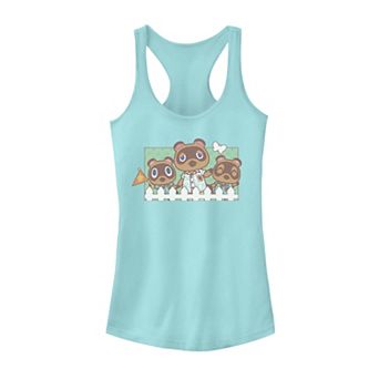 Juniors' Animal Crossing New Horizons Nook Family Portrait Tank Top