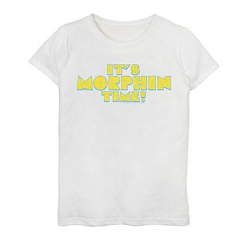 Girls 7-16 Power Rangers It's Morphin Time Polygon Text Tee