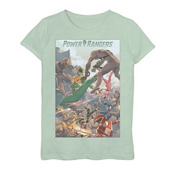 Girls 4-16 Power Rangers Poster Tee