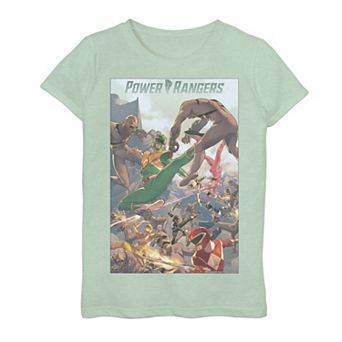 Girls 4-16 Power Rangers Poster Tee