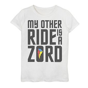 Girls 4-16 Power Rangers My Other Ride Is A Zord Tee