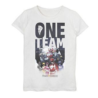 Girls 7-16 Power Rangers One Team Logo Tee