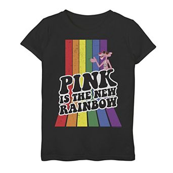 Girls 7-16 The Pink Panther Pink Is The New Rainbow Tee