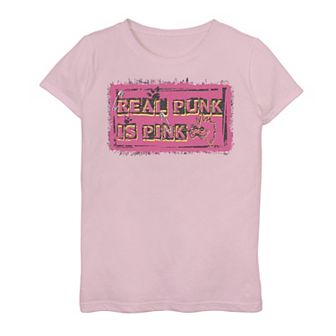 Girls 4-16 The Pink Panther Real Punk Is Pink Tee