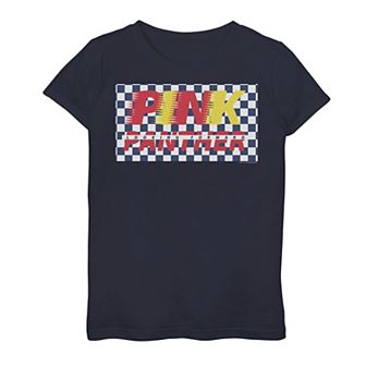 Girls 4-14 The Pink Panther Checkerboard Tee