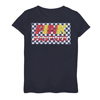 Girls 4-14 The Pink Panther Checkerboard Tee