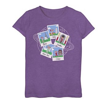 Girls 7-16 The Pink Panther Around The World Tee