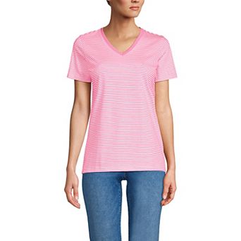 Women's Lands' End Relaxed-Fit Supima Cotton V-Neck Tee