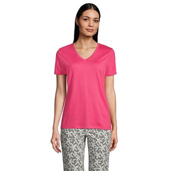 Women's Lands' End Relaxed-Fit Supima Cotton V-Neck Tee