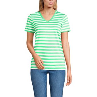 Women's Lands' End Relaxed-Fit Supima Cotton V-Neck Tee
