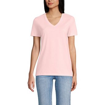 Women's Lands' End Relaxed-Fit Supima Cotton V-Neck Tee
