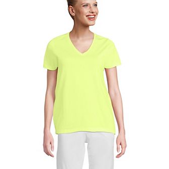 Petite Lands' End Relaxed-Fit Supima Cotton V-Neck Tee