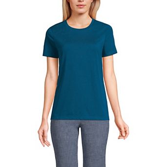 Women's Lands' End Relaxed-Fit Supima Cotton Crewneck Tee