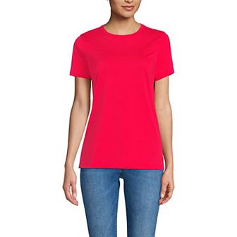 Women's Lands' End Relaxed-Fit Supima Cotton Crewneck Tee