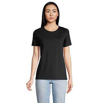Women's Lands' End Relaxed-Fit Supima Cotton Crewneck Tee