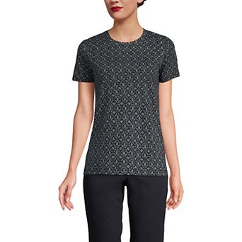 Women's Lands' End Relaxed-Fit Supima Cotton Crewneck Tee