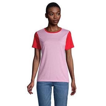 Women's Lands' End Relaxed-Fit Supima Cotton Crewneck Tee