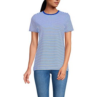 Women's Lands' End Relaxed-Fit Supima Cotton Crewneck Tee