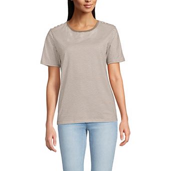 Women's Lands' End Relaxed-Fit Supima Cotton Crewneck Tee