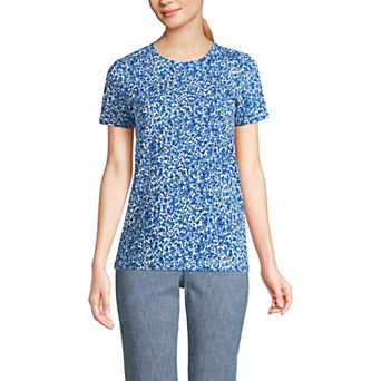 Women's Lands' End Relaxed-Fit Supima Cotton Crewneck Tee