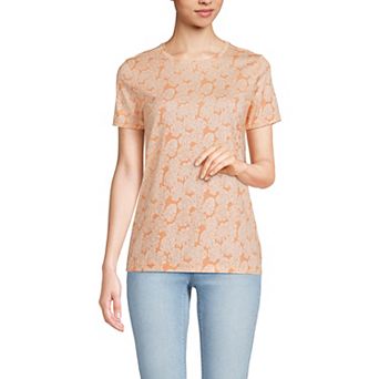 Women's Lands' End Relaxed-Fit Supima Cotton Crewneck Tee