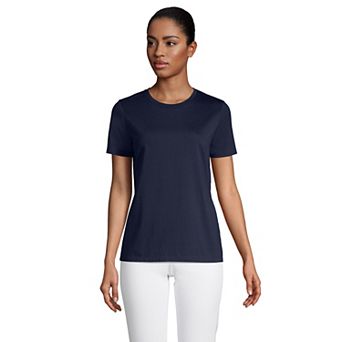 Women's Lands' End Relaxed-Fit Supima Cotton Crewneck Tee
