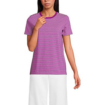 Women's Lands' End Relaxed-Fit Supima Cotton Crewneck Tee
