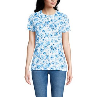Women's Lands' End Relaxed-Fit Supima Cotton Crewneck Tee