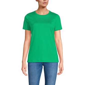 Women's Lands' End Relaxed-Fit Supima Cotton Crewneck Tee