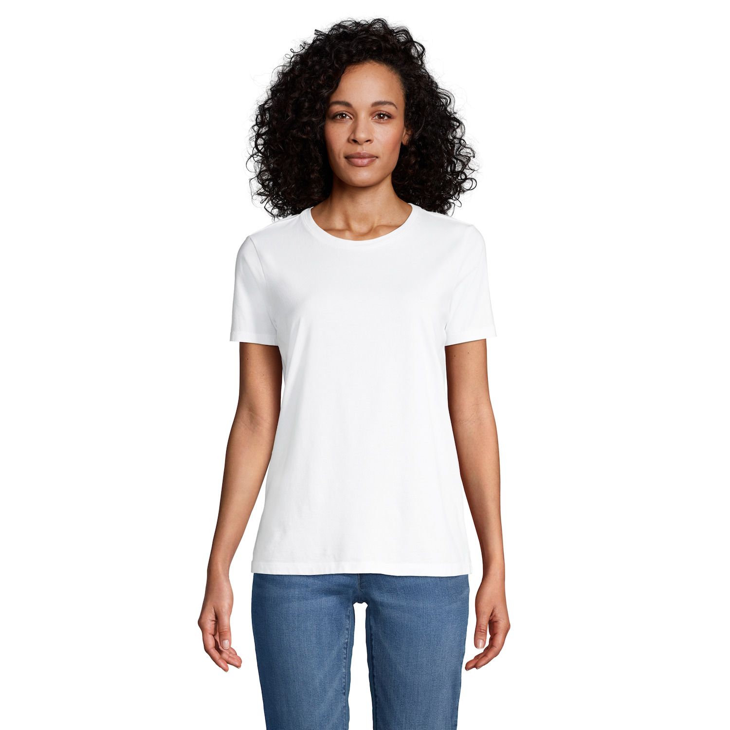 Relaxed-Fit Supima Cotton Crewneck Tee
