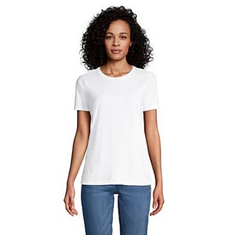 Women's Lands' End Relaxed-Fit Supima Cotton Crewneck Tee
